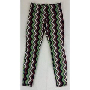 Patagonia Womens Small Aztec Timber Striped Centered‎ Tight Full Length Leggings